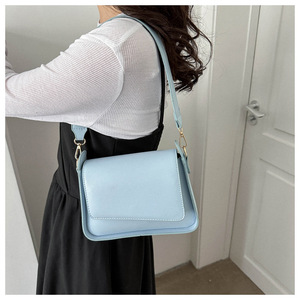 กระเป๋าถือหนังสำหรับผู้หญิงขายดีกระเป๋าโท้ทแฟชั่นใต้วงแขนพร้อมกระดุมปิดกระเป๋าสะพายไหล่ Z0191ราคาประหยัด - Product Image 6