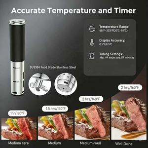 Olla de Cocción Sous Vide de Grado Alimenticio, Nivel Chef, para el Hogar, para Cocinar Filetes, Pechuga de Pollo, Huevos y Más - Product Image 2