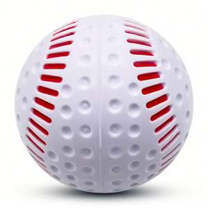 Balle de baseball personnalisée de haute qualité avec logo, 9 pouces, à fossettes, en cuir et PU, pour l'entraînement avec machine à lancer, disponible en magasin de liquidation - Product Image 5