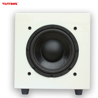 Fournisseur chinois Blanc Et Noir En Bois 50 Watts Professionnel HiFi haut-Parleur D'extrêmes Graves Actif