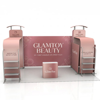 Stand d'exposition modulaire portable en aluminium sur mesure - Stand de salon professionnel en tissu tendu imprimé sur mesure pour événements et expositions