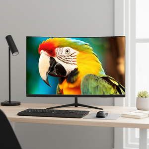 จอคอมพิวเตอร์แบบโค้งไร้ขอบ ขนาด 32 นิ้ว ความละเอียด 1K 2K 75Hz 165Hz สำหรับเล่นเกมส์  หน้าจอกว้าง  พร้อมไฟ RGB LED  รุ่น Borderless U - Product Image 1