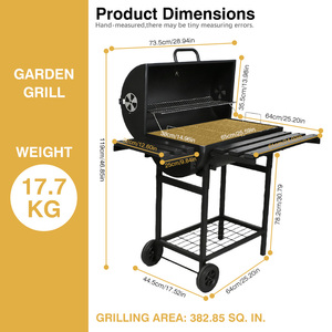 Terrassen-Holzkohlegrill für Outdoor-Kochen, Französischer Markt, Hersteller OEM Großhandelsvertrieb - Product Image 2