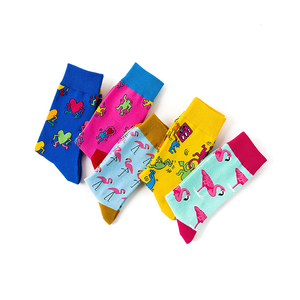 Người Đàn Ông Tùy Chỉnh Thiết Kế Chất Lượng Cao Vui Mới Lạ Dễ Thương Crew Động Vật Vớ In Bán Buôn - Product Image 4