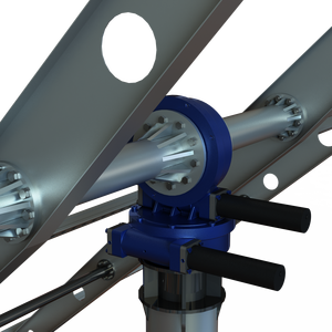 Traqueur <span class=keywords><strong>solaire</strong></span> 2 axes Fabrication de conception personnalisée avec GPS, structure simple et solide Installation facile <span class=keywords><strong>Suiveur</strong></span> de soleil à double <span class=keywords><strong>axe</strong></span> - Product Image 6