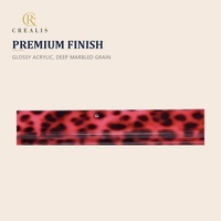Crealis Rose Tortoise – Support et pousseur de tuiles de Mahjong américain en acrylique, bord festonné, 17,5 po et 20 po, pour 4 joueurs