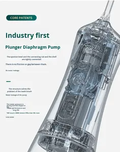 Hydropulseur dentaire domestique à vitesse variable, étanche IPX7, recharge Type-C, X7-A, intelligent, portable, électrique, pour le blanchiment des dents - Product Image 2