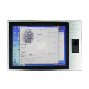 17 Inch Front IP65 Waterproof Panel PC with Finger Printer and 4G Module Industrial Computer Accessory