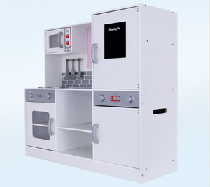 <span class=keywords><strong>Grande</strong></span> <span class=keywords><strong>Cucina</strong></span> <span class=keywords><strong>Giocattolo</strong></span> Deluxe Rosa <span class=keywords><strong>in</strong></span> <span class=keywords><strong>Legno</strong></span> per Bambini con Frigorifero e Microonde, Set per Giochi di Ruolo e <span class=keywords><strong>Cucina</strong></span> - Product Image 3