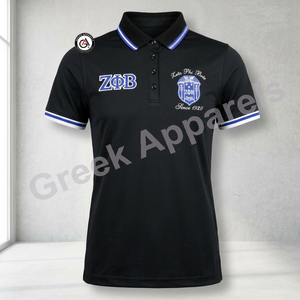 เสื้อยืดโปโลผู้หญิงปักสโมสร Zeta phi Beta เสื้อโปโลออกแบบได้เองสไตล์ใหม่ - Product Image 3
