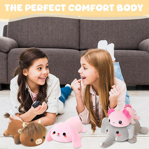 Nuovo Coniglio di Peluche Personalizzato con Perline Ponderate, Simpatico Cuscino Giocattolo di Peluche, Regali di Pasqua per Adulti e Bambini - Product Image 4