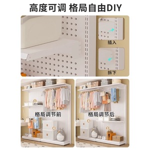 Tầng-thường vụ thiết kế mới quần áo cửa hàng kệ lưu trữ Giá tủ quần áo tổ chức tủ quần áo Giày Kim Loại hiển thị đứng - Product Image 4