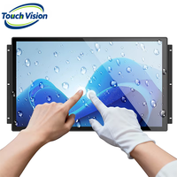 Industrieller Open-Frame-Touchscreen-Monitor 7"-43" Lüfterlos IP65 Eingebettetes Display Kapazitiver Touchscreen Optional mit Betriebssystem OEM/ODM