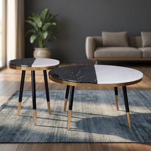 Modern New Design Living Room Center Coffee <b>Table</b> Unique Home Decor Furniture Stainless Steel Customizable Adjustable Top Grade - Product Image 3
