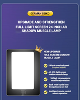 Éclairage de photographie à intensité variable de 19 pouces Panneau LED de studio portable de 10 pouces 3200K-5600K Lumière de caméra ultra lumineuse pour la photographie