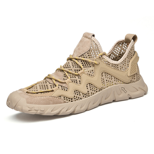 Chaussures décontractées d'été pour hommes, légères et respirantes, en daim et maille, style ajouré fin avec semelle intermédiaire textile et semelle extérieure en EVA - Product Image 5