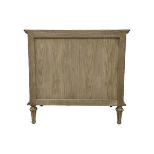 Muebles de Dormitorio de Estilo Clásico Francés, Madera de Roble Macizo Hecha a Mano, Mesa de Noche con 3 Cajones - Product Image 2