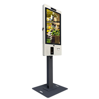 Kiosque de paiement de commande automatique d'écran tactile debout de plancher d'écran tactile interactif de 21.5 32 pouces