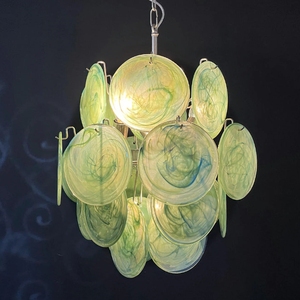 Illuminazione Moderna in Vetro di Murano per Hotel e Soggiorno, Lampadario a Sospensione <span class=keywords><strong>LED</strong></span> in Vetro Colorato, Stile Vintage - Product Image 4
