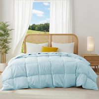 Couette en duvet de plumes d'oie blanches extra moelleuses, légère, de haute qualité, cousue en boîte, respirante, pour toutes les saisons