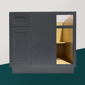 Gabinete <span class=keywords><strong>de</strong></span> <span class=keywords><strong>cocina</strong></span> americano con envío gratis <span class=keywords><strong>de</strong></span> EE. UU., modelo estándar, listo <span class=keywords><strong>para</strong></span> montar, gabinete ciego <span class=keywords><strong>de</strong></span> esquina estilo agitador en Stock - Product Image 3