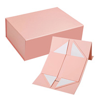 Boîte cadeau écologique personnalisable, portable, pliable et emballée en plat, avec livraison directe d'usine intégrée