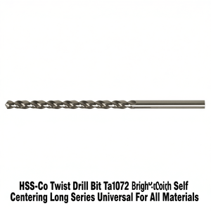 TTAKE Hss-Co Twist <b>Drill</b> <b>Bit</b> Ta1072 Bright Self Centering <b>Long</b> Series Universal For All Materials - Product Image 2