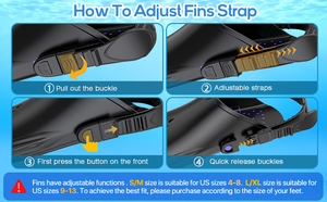 Set per Snorkeling e Immersioni per Adulti, Maschera Antiappannamento con Ampia Visuale, Pinne Regolabili, Attrezzatura Confortevole per Snorkeling e Immersioni Subacquee - Product Image 5