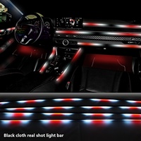 Kit d'éclairage LED acrylique universel pour voiture, 64 couleurs RGB Symphony, éclairage ambiant intérieur, 12V 5W, télécommande APP, garantie 1 an, OEM