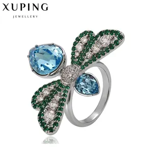 14275 xuping fashion Lovely crystal insect ring for girl luxury crystal jewelry