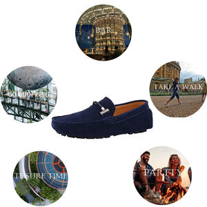 Mocassins professionnels en cuir véritable pour hommes, <span class=keywords><strong>chaussures</strong></span> bleues personnalisées de grande taille, <span class=keywords><strong>chaussures</strong></span> en <span class=keywords><strong>daim</strong></span> à la mode - Product Image 6