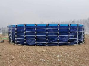 Bâche de culture pliable en <span class=keywords><strong>PVC</strong></span> à support souple, cadre en tuyau galvanisé mobile, grande bâche pour l'aquaculture, ferme piscicole, réservoir d'étang - Product Image 2