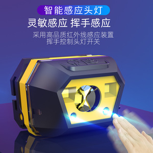 ไฟฉายคาดศีรษะ LED แบบชาร์จไฟผ่าน USB พร้อมไฟแสดงสถานะแบตเตอรี่ กันน้ำ ใช้กลางแจ้งได้ - Product Image 2