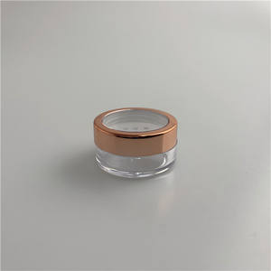 Logotipo personalizado Sombra de ojos Embalaje Transparente Redondo Mini Pequeño Vacío Brillo Pigmento Tarro - Product Image 5