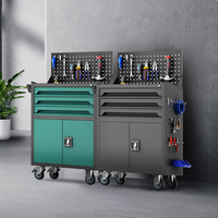 Chariot à outils robuste en acier, personnalisable OEM, 1 à 3 tiroirs, fermeture amortie, serrure à clé, design moderne, capacité de charge 300 kg, électrostatique