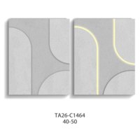 Peinture murale décorative LED texturée blanche, peinture murale abstraite peinte à la main, tridimensionnelle