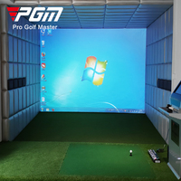 Écran de simulation de golf d'intérieur à fort impact PGM MNQ10