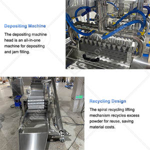 Machine industrielle OCEAN pour la fabrication de guimauves, ligne de production automatique de cornets de crème glacée fourrés à la gelée et de barbe à papa - Product Image 4