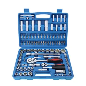 Workpro — Kit d'outils professionnels lourds pour les réparations automobiles, jeu de clés de douilles, 108 pièces