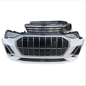 ชุดหน้ารถมือสองสำหรับ Audi <span class=keywords><strong>A4</strong></span>, กันชนหน้าถอดประกอบพร้อมไฟหน้า LED และกระจังหน้าแบบรังผึ้ง, รถซีดาน ปี <span class=keywords><strong>2022</strong></span> - Product Image 4
