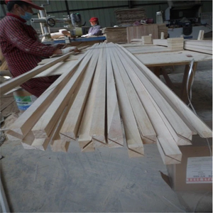 Plinthes triangulaires en bois massif de Paulownia, éco-responsables, modernes et naturelles, avec apprêt Gesso, taille personnalisée, installation facile pour hôtels - Product Image 4