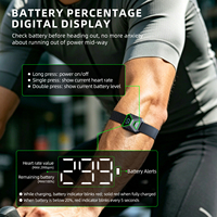 Capteur de fréquence cardiaque rechargeable, accessoire sportif, moniteur de fréquence cardiaque, sangle de bras, affichage BLE ANT+, capteur optique, suivi de la forme physique pour le cyclisme