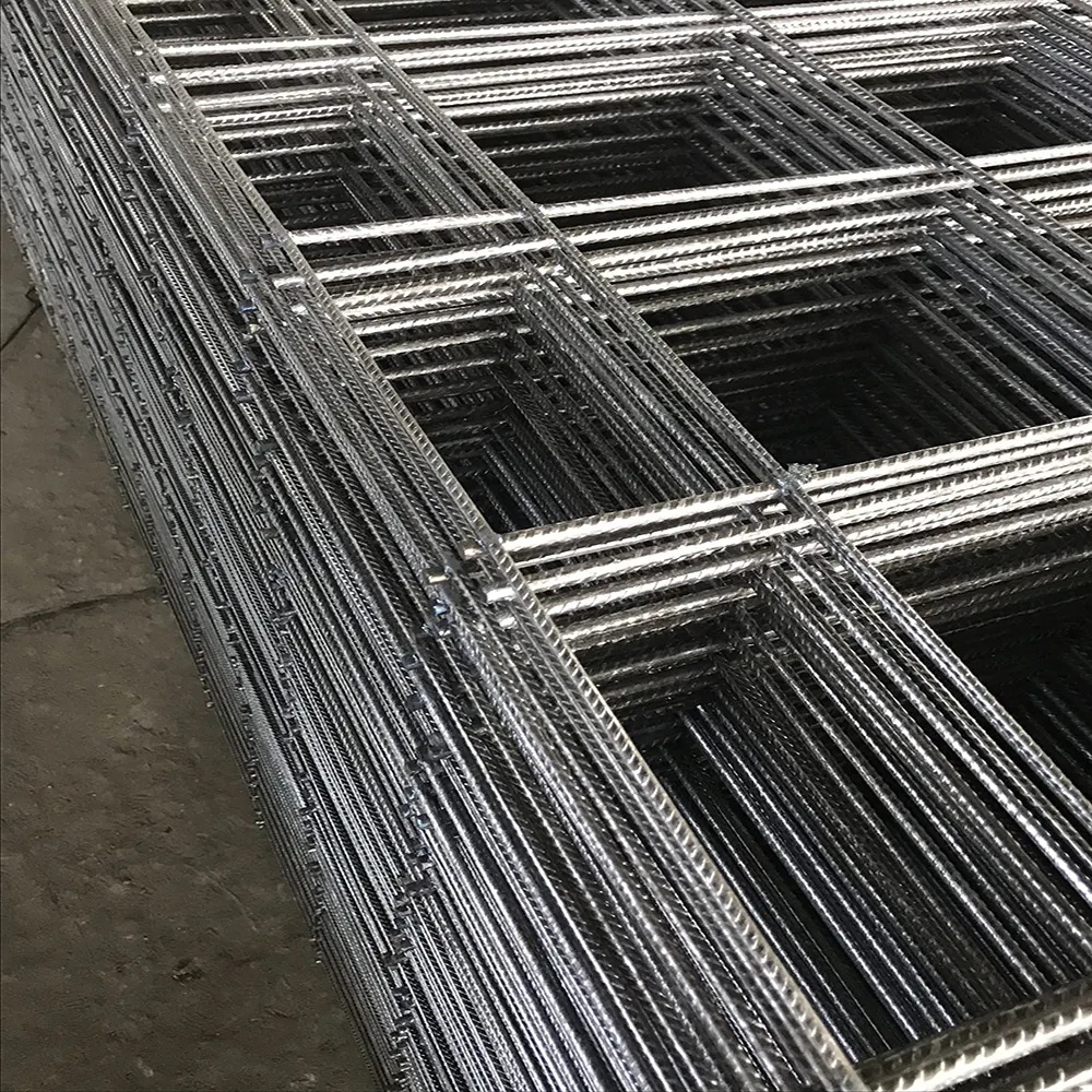 2024 Hot Sale Various Sizes Black Wire Mesh Fence Panels Welded Steel Reinforcing Mesh