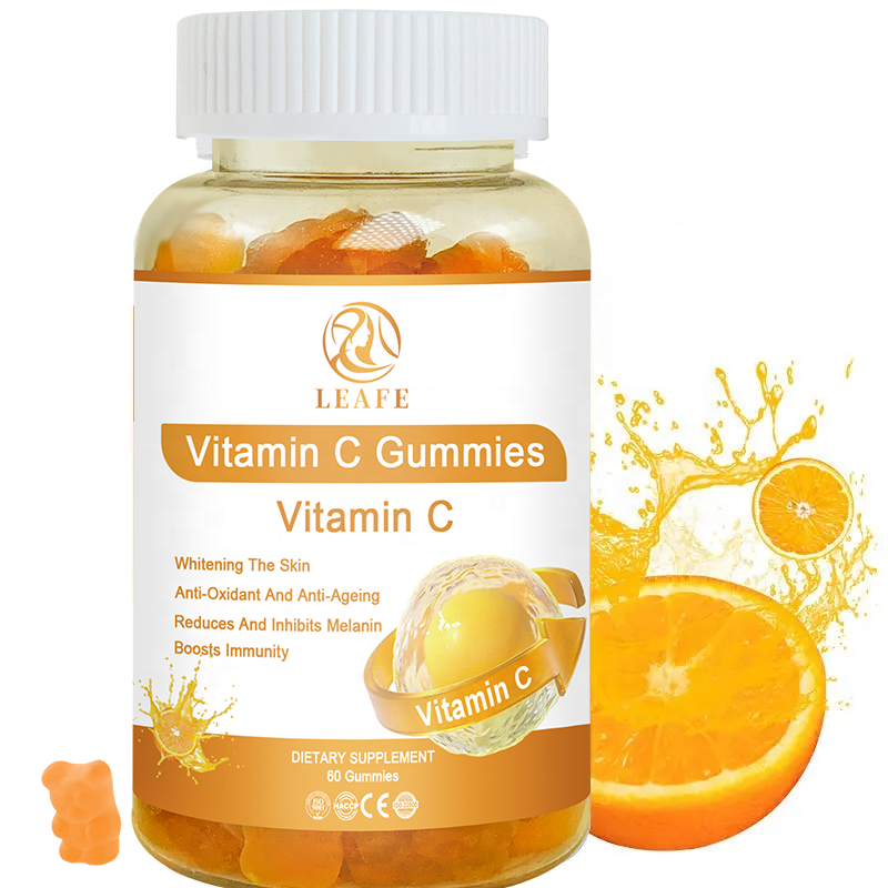 Органические отбеливающие витамины для кожи C Gummies, усилитель иммунной поддержки, добавка Vitamine C Gummies конфеты