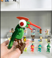 Ensemble de jouets de construction pour enfants, mini briques à assembler soi-même, 6 types de blocs mixtes, oiseaux sur doigt