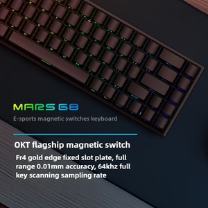 IROK Mars68 PRO interruptor magnético Teclado mecánico inalámbrico 3 modos RT0.01mm 8Khz disparador rápido teclados profesionales para juegos - Product Image 2