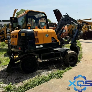 Excavatrice sur pneus Hyundai 60w-7 HW60ECO d'occasion, 6 tonnes, modèle 2020, bon état, moteur automatique, engrenages, matériel de construction - Product Image 3
