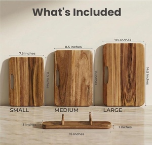 Planches <span class=keywords><strong>à</strong></span> <span class=keywords><strong>découper</strong></span> en bois d'acacia massif au <span class=keywords><strong>design</strong></span> unique, <span class=keywords><strong>planche</strong></span> <span class=keywords><strong>à</strong></span> <span class=keywords><strong>découper</strong></span> double face avec poignée pour la cuisine - Product Image 2
