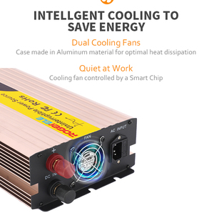 Convertisseur de puissance à onde sinusoïdale pure 1000W 1KW avec <span class=keywords><strong>chargeur</strong></span> (UPS) DC <span class=keywords><strong>12V</strong></span> 24V vers AC 110V <span class=keywords><strong>220V</strong></span>, convertisseur de puissance hors réseau pour <span class=keywords><strong>camping</strong></span>-<span class=keywords><strong>car</strong></span>/camper - Product Image 2