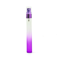 Atomiseur de parfum en verre portable de 10 ml, format voyage, avec impression sérigraphique dégradée pour parfum